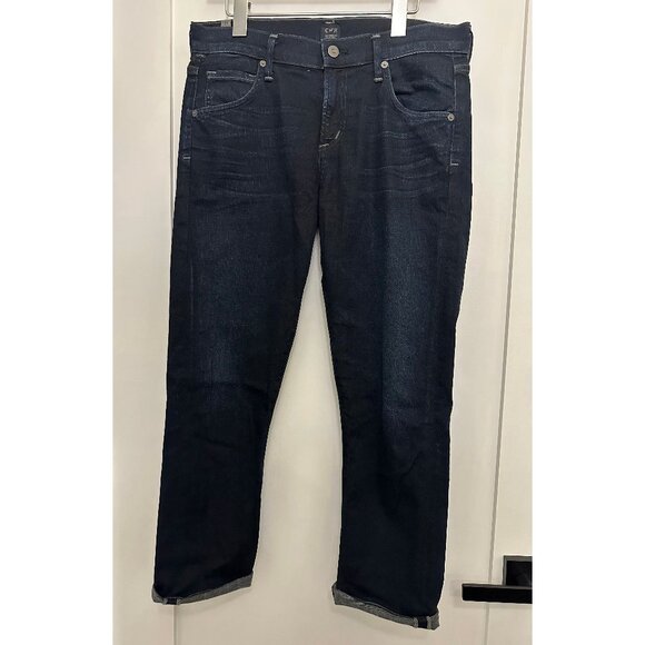 Citizens of Humanity “Emerson” Slim Boyfriend Jean, Dark Blue Low-Rise, Size 26 - Picture 1 of 9